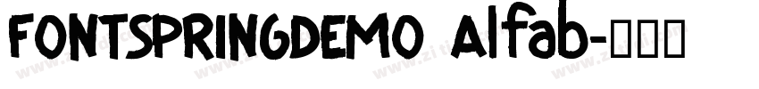 FONTSPRINGDEMO Alfab字体转换